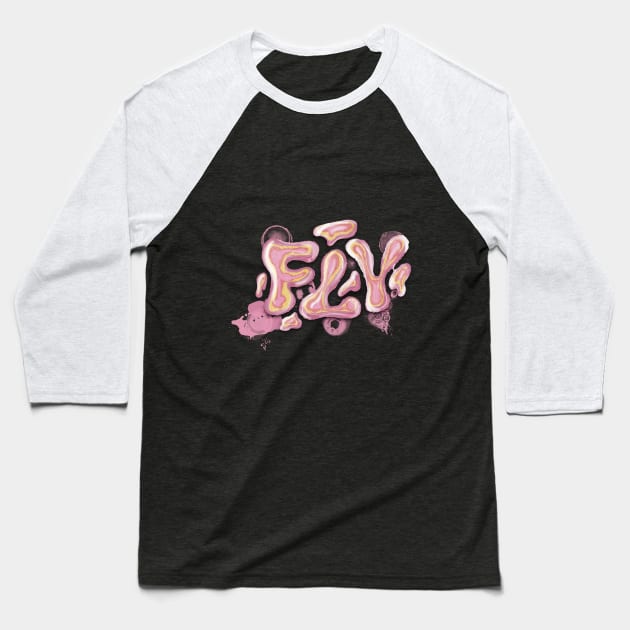 FLY Baseball T-Shirt by TeteBrage